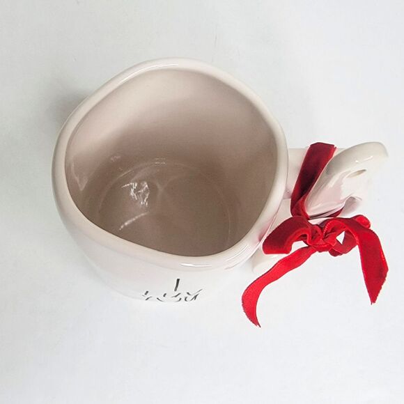 Rae Dunn I LUV YOU With Valentine Heart Shaped Spoon Valentine's Day Mug - NEW - Picture 5 of 6